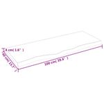 Casa si Gradina - Mobilier - Biblioteci si rafturi - Rafturi - Raft de perete maro deschis 100x40x(2-4) cm lemn stejar tratat - Infinity.ro