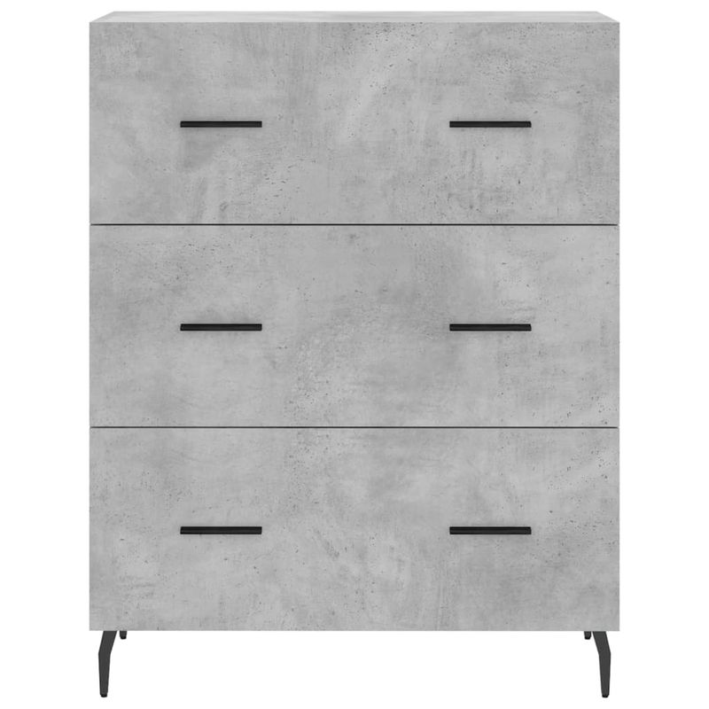 Casa si Gradina - Mobilier - Comode si corpuri - Comode - Servanta, gri beton, 69,5x34x90 cm, lemn compozit - Infinity.ro