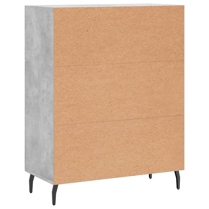 Casa si Gradina - Mobilier - Comode si corpuri - Comode - Servanta, gri beton, 69,5x34x90 cm, lemn compozit - Infinity.ro