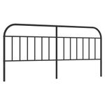 Casa si Gradina - Mobilier - Paturi si accesorii - Accesorii paturi - Tablie de pat metalica, negru, 200 cm - Infinity.ro