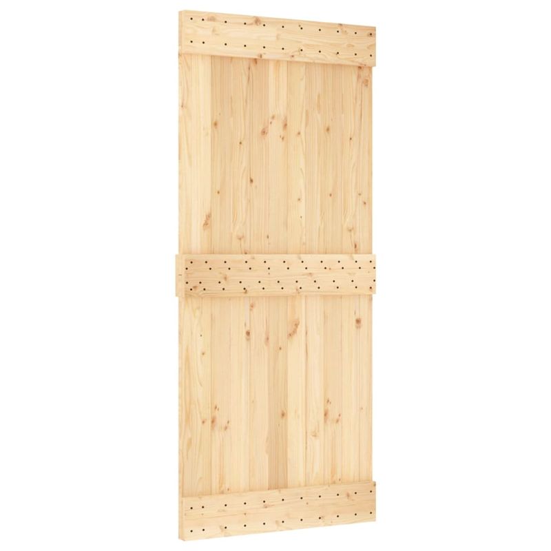 Casa si Gradina/Constructii/Usi interior, exterior si garaj/Usi interior - Usa glisanta cu set feronerie, 90x210 cm, lemn masiv de pin - Infinity.ro