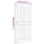 Casa si Gradina/Constructii/Usi interior, exterior si garaj/Usi interior - Usa glisanta cu set feronerie, 90x210 cm, lemn masiv de pin - Infinity.ro
