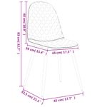 Casa si Gradina - Mobilier - Scaune si fotolii - Scaune - Scaune de bucatarie, 4 buc., galben mustar, catifea - Infinity.ro