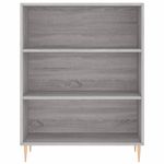 Casa si Gradina - Mobilier - Biblioteci si rafturi - Biblioteci - Biblioteca, sonoma gri, 69,5x32,5x90 cm, lemn compozit - Infinity.ro
