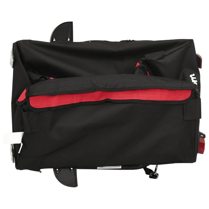 Sport si Outdoor - Ciclism - Accesorii pentru biciclete - Remorci biciclete - Remorca pentru biciclete, negru și rosu, 30 kg, fier, mărime 120x54x44 cm - Infinity.ro