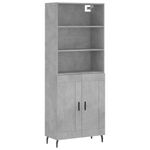Casa si Gradina - Mobilier - Comode si corpuri - Corpuri bucatarie - Dulap inalt, gri beton, 69,5x34x180, lemn compozit - Infinity.ro