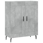 Casa si Gradina - Mobilier - Comode si corpuri - Corpuri bucatarie - Dulap inalt, gri beton, 69,5x34x180, lemn compozit - Infinity.ro