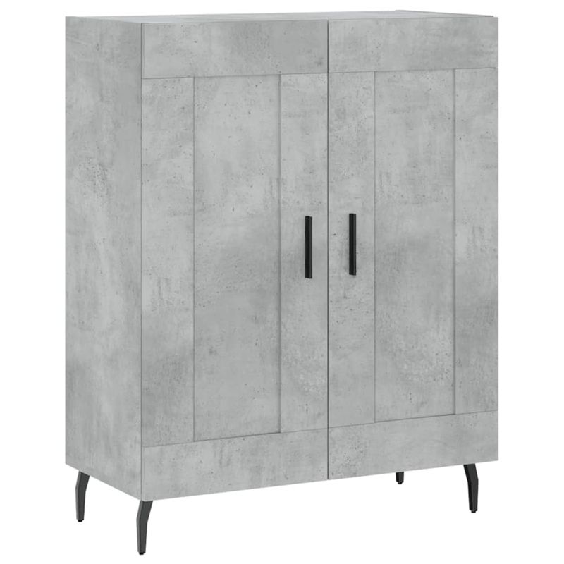 Casa si Gradina - Mobilier - Comode si corpuri - Corpuri bucatarie - Dulap inalt, gri beton, 69,5x34x180, lemn compozit - Infinity.ro