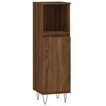 Casa si Gradina - Mobilier - Mobilier baie - Corpuri baie - Dulap de baie, stejar maro, 30x30x100 cm, lemn prelucrat - Infinity.ro