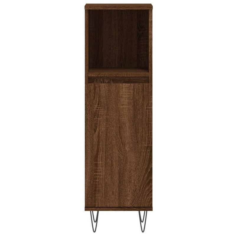 Casa si Gradina - Mobilier - Mobilier baie - Corpuri baie - Dulap de baie, stejar maro, 30x30x100 cm, lemn prelucrat - Infinity.ro