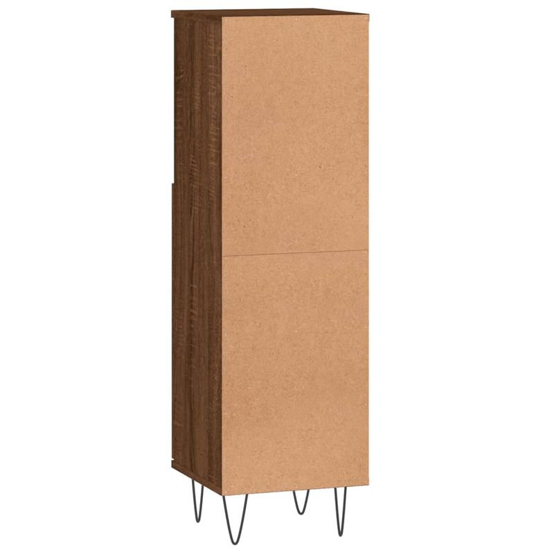 Casa si Gradina - Mobilier - Mobilier baie - Corpuri baie - Dulap de baie, stejar maro, 30x30x100 cm, lemn prelucrat - Infinity.ro