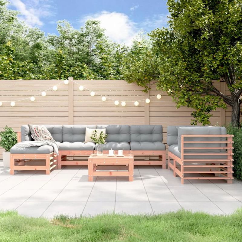 Casa si Gradina - Gradina si terasa - Mobilier exterior - Seturi mobila gradina - Set mobilier relaxare gradina, 8 piese, lemn masiv Douglas - Infinity.ro