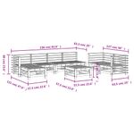 Casa si Gradina - Gradina si terasa - Mobilier exterior - Seturi mobila gradina - Set mobilier relaxare gradina, 8 piese, lemn masiv Douglas - Infinity.ro