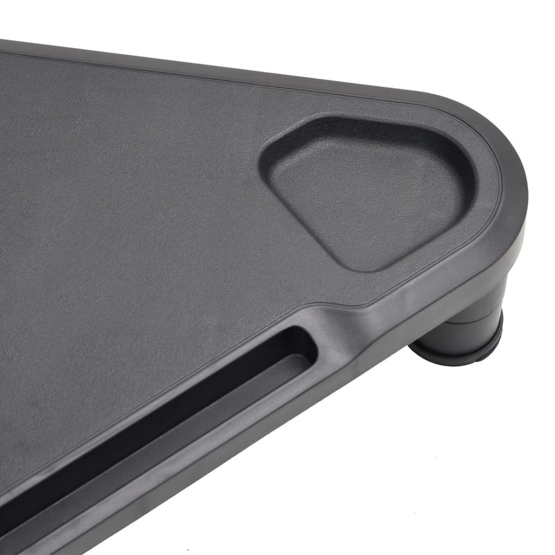 Casa si Gradina - Mobilier - Comode si corpuri - Comode - Suport de colt pentru monitor, negru, 49x28x10,5 cm - Infinity.ro
