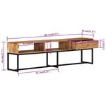 Casa si Gradina - Mobilier - Comode si corpuri - Comode - Comoda TV, 160x30x45 cm, lemn masiv de acacia - Infinity.ro