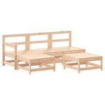 Casa si Gradina - Gradina si terasa - Mobilier exterior - Seturi mobila gradina - Set mobilier relaxare de gradina 5 piese lemn masiv de pin - Infinity.ro