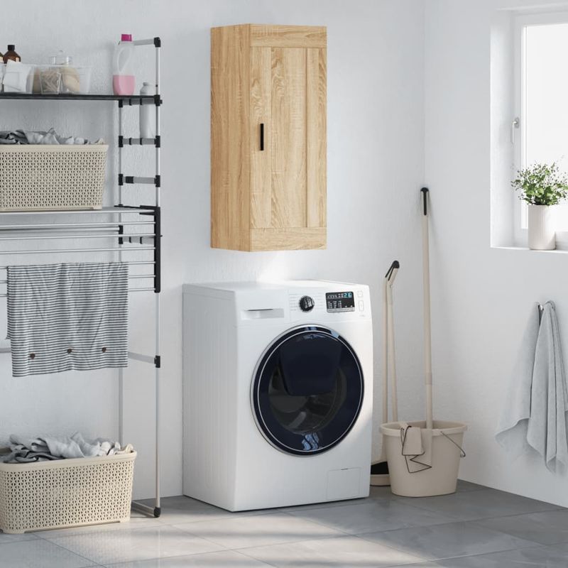 Casa si Gradina - Mobilier - Comode si corpuri - Comode - Dulap de perete, stejar sonoma, 34,5x34x90 cm, lemn prelucrat - Infinity.ro