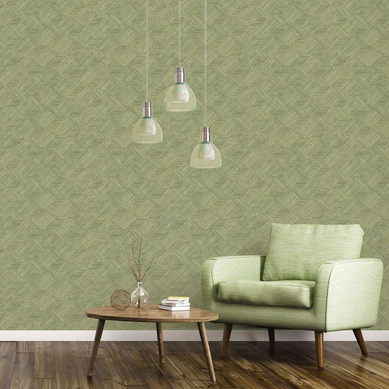 Casa si Gradina - Decoratiuni - Tapet - Noordwand Tapet "Evergreen Wicker Natural", verde - Infinity.ro