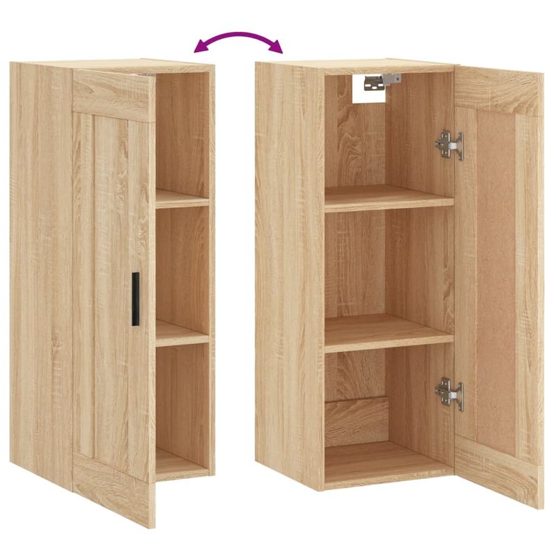Casa si Gradina - Mobilier - Comode si corpuri - Comode - Dulap de perete, stejar sonoma, 34,5x34x90 cm, lemn prelucrat - Infinity.ro