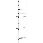 Casa si Gradina - Mobilier - Dulapuri si sifoniere - Sifoniere - Sistem sifonier telescopic, cu bare si raft, aluminiu - Infinity.ro