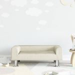 Casa si Gradina - Mobilier - Mobilier copii - Mobilier camera copiilor - Canapea pentru copii, crem, 70x45x26,5 cm, catifea - Infinity.ro