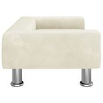 Casa si Gradina - Mobilier - Mobilier copii - Mobilier camera copiilor - Canapea pentru copii, crem, 70x45x26,5 cm, catifea - Infinity.ro