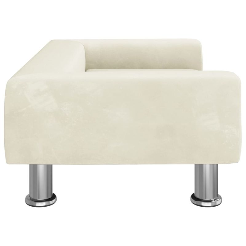 Casa si Gradina - Mobilier - Mobilier copii - Mobilier camera copiilor - Canapea pentru copii, crem, 70x45x26,5 cm, catifea - Infinity.ro