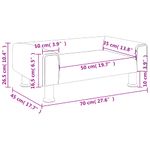 Casa si Gradina - Mobilier - Mobilier copii - Mobilier camera copiilor - Canapea pentru copii, crem, 70x45x26,5 cm, catifea - Infinity.ro