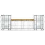 Casa si Gradina - Gradina si terasa - Mobilier exterior - Bancute de gradina - Banca de gradina cu gabion, 183x41x60,5 cm, lemn pin impregnat - Infinity.ro