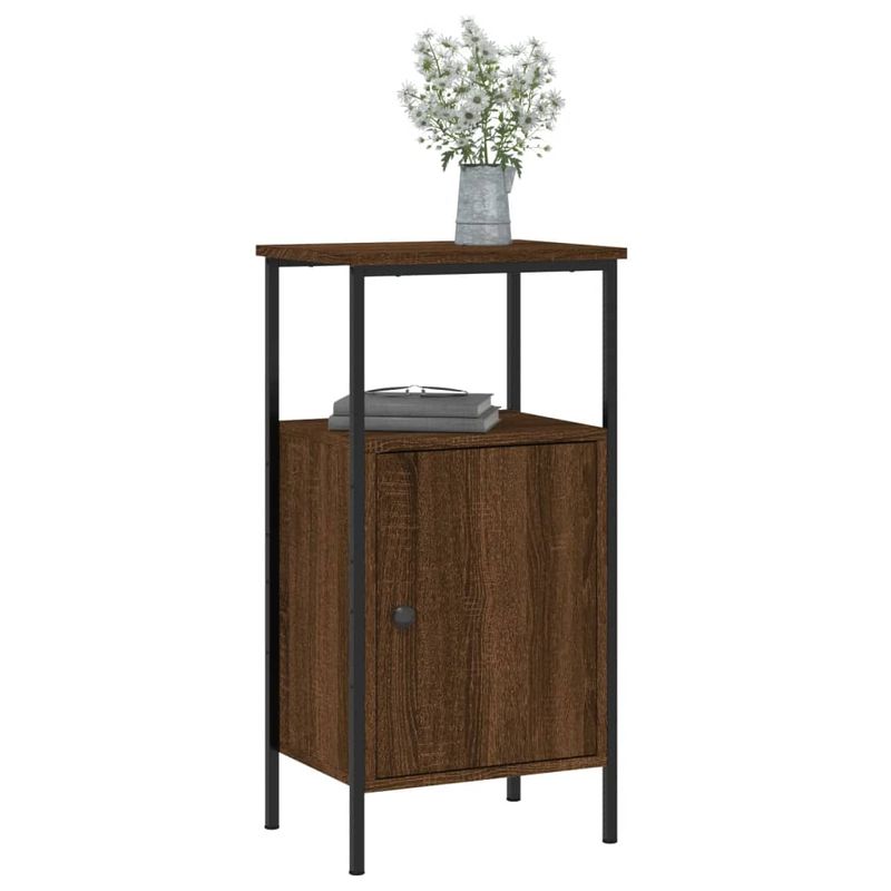 Casa si Gradina - Mobilier - Comode si corpuri - Noptiere - Noptiere, 2 buc., stejar maro, 41x31x80 cm, lemn prelucrat - Infinity.ro
