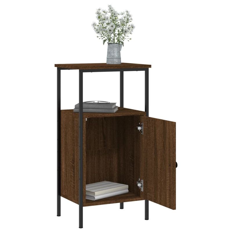 Casa si Gradina - Mobilier - Comode si corpuri - Noptiere - Noptiere, 2 buc., stejar maro, 41x31x80 cm, lemn prelucrat - Infinity.ro