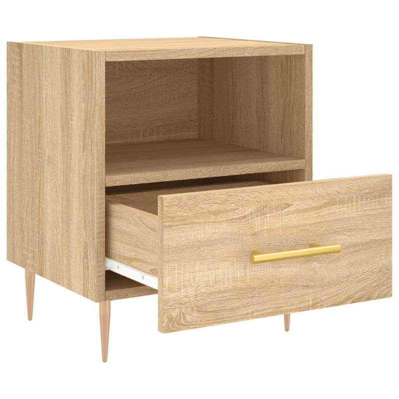 Casa si Gradina - Mobilier - Comode si corpuri - Noptiere - Noptiere, 2 buc., stejar sonoma, 40x35x47,5 cm, lemn compozit - Infinity.ro