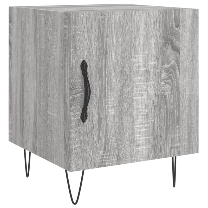 Casa si Gradina - Mobilier - Comode si corpuri - Noptiere - Noptiere, 2 buc., gri sonoma, 40x40x50 cm, lemn compozit - Infinity.ro