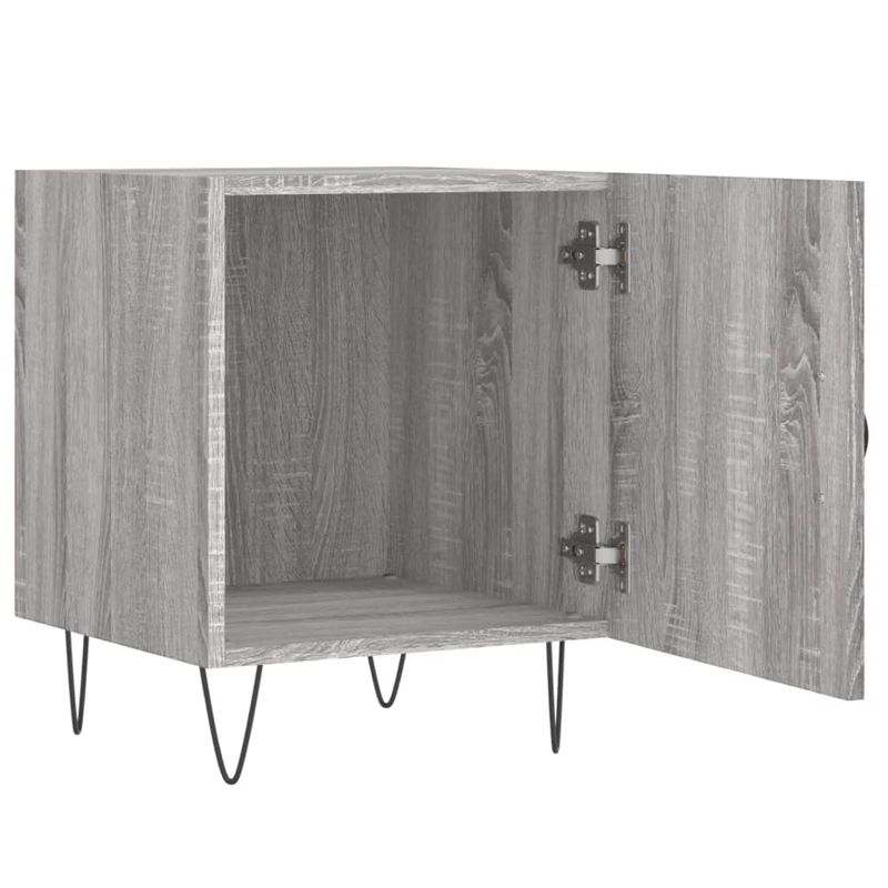 Casa si Gradina - Mobilier - Comode si corpuri - Noptiere - Noptiere, 2 buc., gri sonoma, 40x40x50 cm, lemn compozit - Infinity.ro
