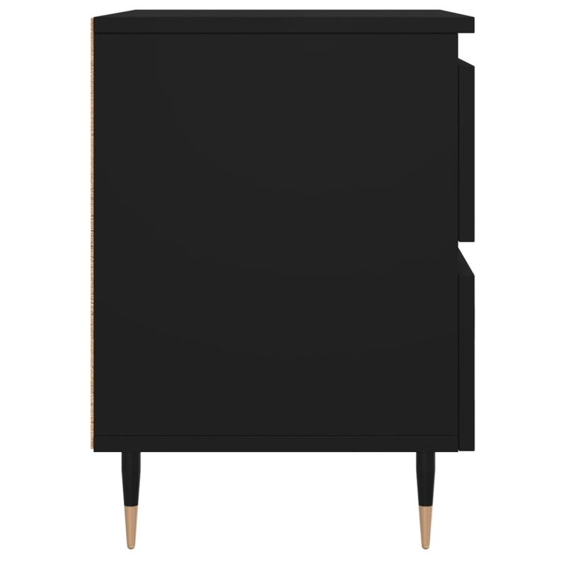 Casa si Gradina - Mobilier - Comode si corpuri - Noptiere - Noptiera, negru, 40x35x50 cm, lemn prelucrat - Infinity.ro