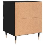 Casa si Gradina - Mobilier - Comode si corpuri - Noptiere - Noptiera, negru, 40x35x50 cm, lemn prelucrat - Infinity.ro