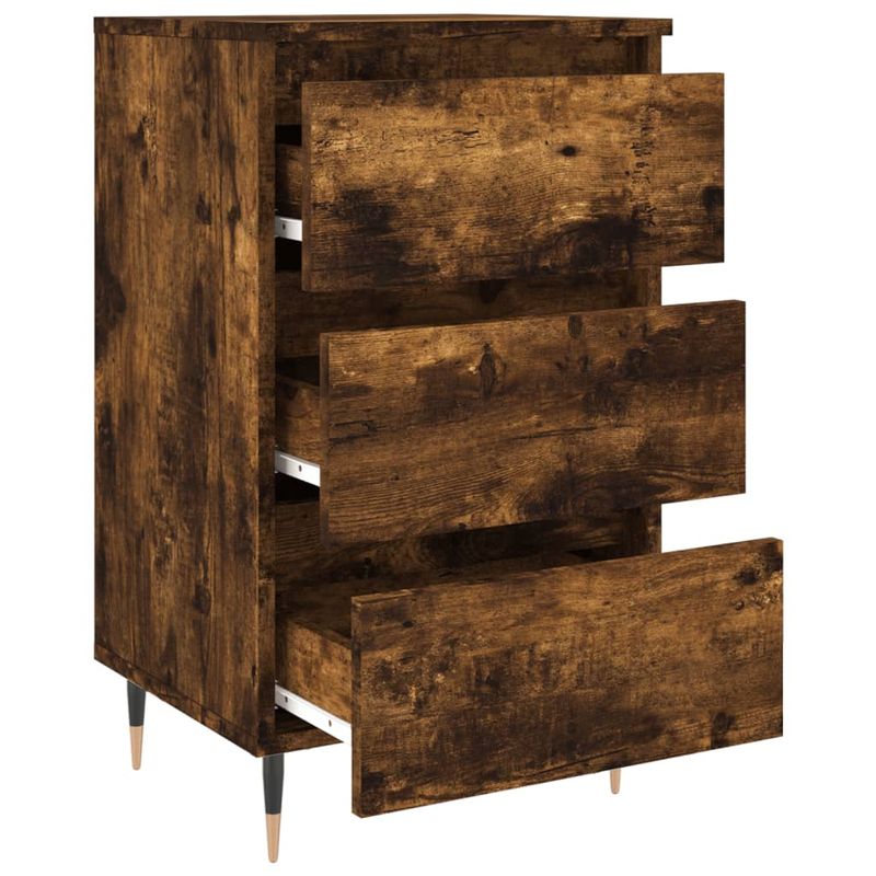 Casa si Gradina - Mobilier - Comode si corpuri - Noptiere - Noptiere, 2 buc., stejar fumuriu, 40x35x69 cm, lemn compozit - Infinity.ro