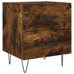 Casa si Gradina - Mobilier - Comode si corpuri - Noptiere - Noptiere, 2 buc., stejar fumuriu, 40x35x47,5 cm, lemn compozit - Infinity.ro