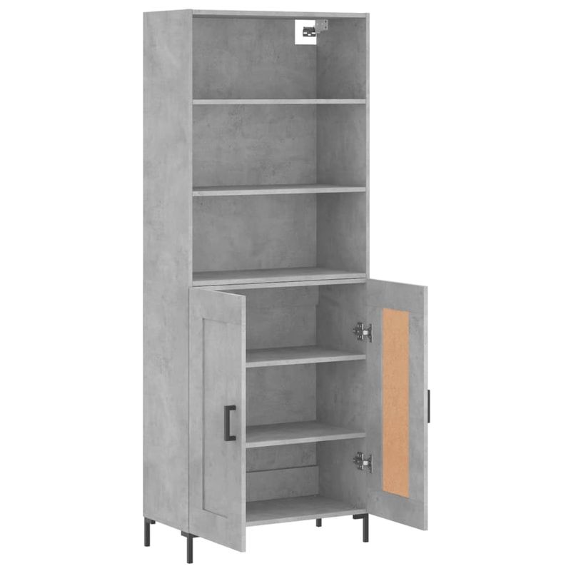 Casa si Gradina - Mobilier - Comode si corpuri - Corpuri bucatarie - Dulap inalt, gri beton, 69,5x34x180, lemn compozit - Infinity.ro