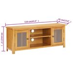 Casa si Gradina - Mobilier - Comode si corpuri - Comode - Comoda TV, 110x35x44 cm, lemn masiv de stejar - Infinity.ro