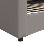 Casa si Gradina - Mobilier - Paturi si accesorii - Paturi - Pat de zi, gri taupe, 90x200 cm, material textil - Infinity.ro