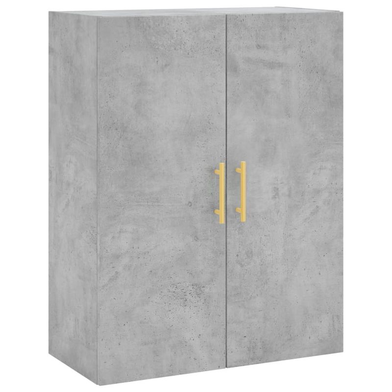 Casa si Gradina - Mobilier - Comode si corpuri - Corpuri bucatarie - Dulap inalt, gri beton, 69,5x34x180, lemn compozit - Infinity.ro