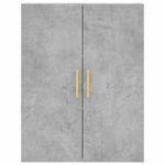 Casa si Gradina - Mobilier - Comode si corpuri - Corpuri bucatarie - Dulap inalt, gri beton, 69,5x34x180, lemn compozit - Infinity.ro