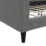 Casa si Gradina - Mobilier - Paturi si accesorii - Paturi - Cadru de pat, gri inchis, 80x200 cm, textil - Infinity.ro