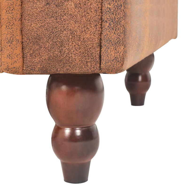 Casa si Gradina - Mobilier - Canapele si coltare - Canapele - Canapea extensibila cu cotiere/2 locuri, maro, velur artificial - Infinity.ro