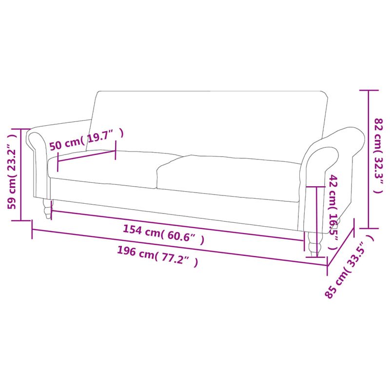 Casa si Gradina - Mobilier - Canapele si coltare - Canapele - Canapea extensibila cu cotiere/2 locuri, maro, velur artificial - Infinity.ro