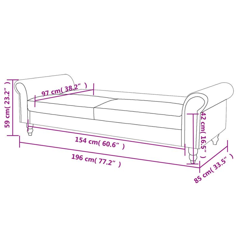 Casa si Gradina - Mobilier - Canapele si coltare - Canapele - Canapea extensibila cu cotiere/2 locuri, maro, velur artificial - Infinity.ro