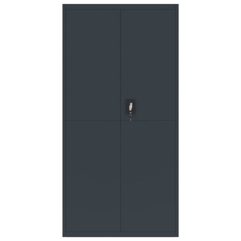 Casa si Gradina - Constructii - Depozitare, transport si protectie - Rafturi, fisete si vestiare - Fiset, antracit, 90x40x180 cm, otel - Infinity.ro