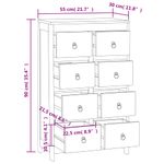 Casa si Gradina - Mobilier - Comode si corpuri - Comode - Comoda cu sertare, 55x30x90 cm, lemn masiv tec - Infinity.ro