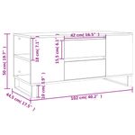 Casa si Gradina - Mobilier - Mese si birouri - Masute de cafea - Masuta de cafea, stejar sonoma, 102x44,5x50 cm, lemn prelucrat - Infinity.ro